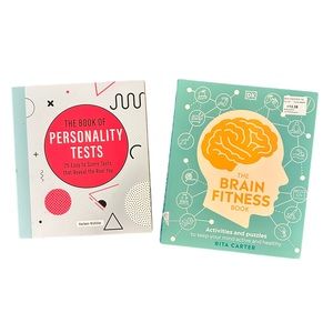 Personality Test & Brain Fitness Test Bundle of 2 Books